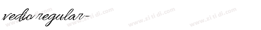 vedio regular字体转换 vedio regular字体转换